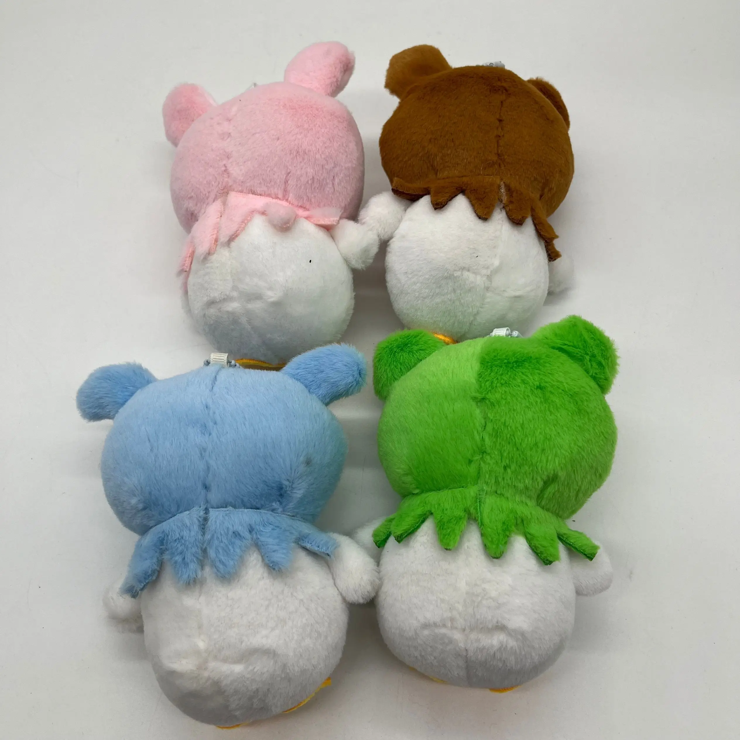 Cute Transformation Chicken Pendant Plush Toy Doll Frog Bear Rabbit Bag Decorative Keychain Doll