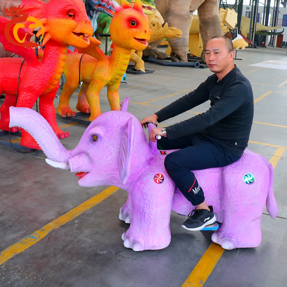 Electric kids kiddie amusement funfair elephant rides