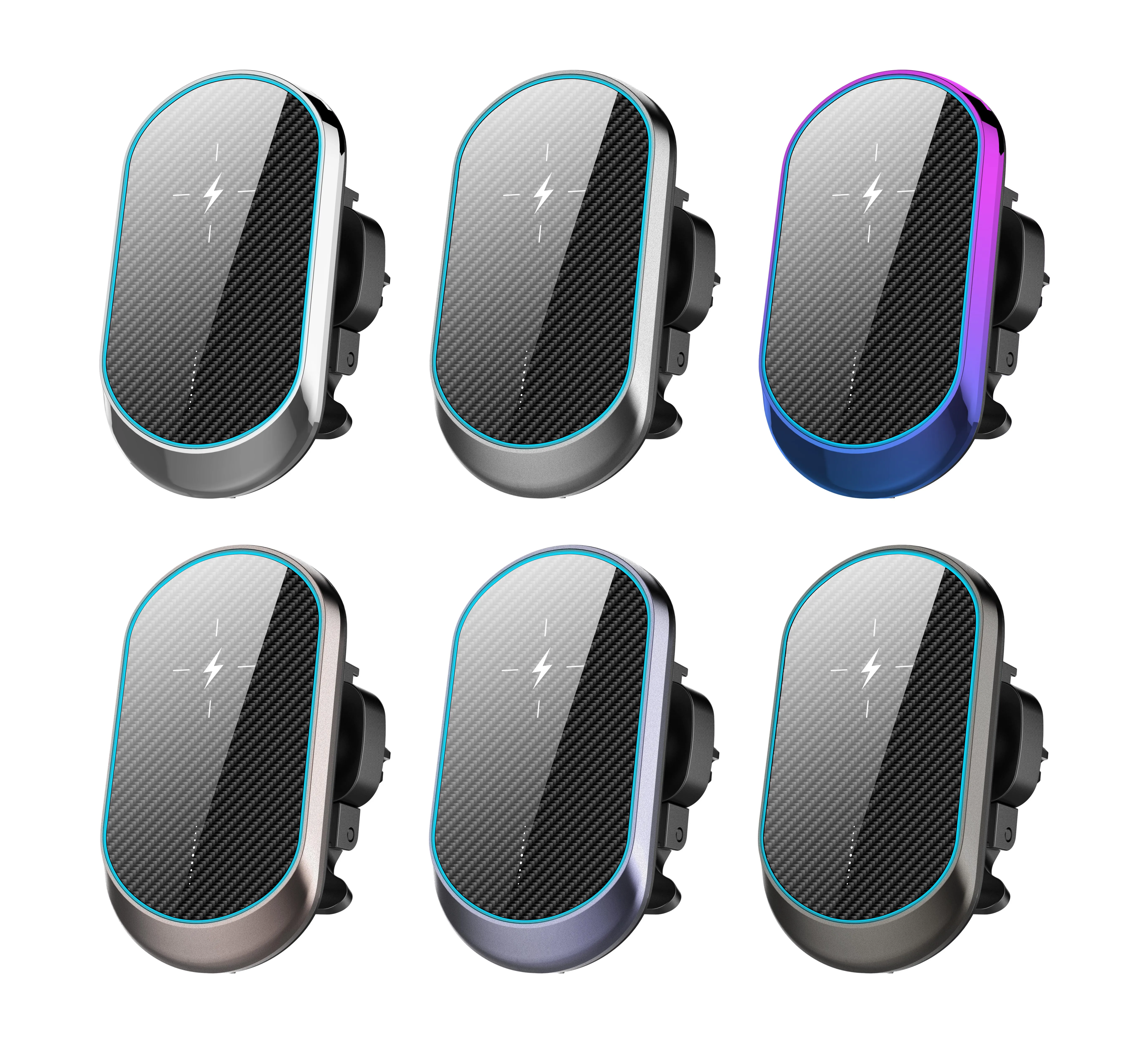 15W magsafe magnetic car mount holder wireless charging with breathing light suction power catch 1.5KG weight car phone holder