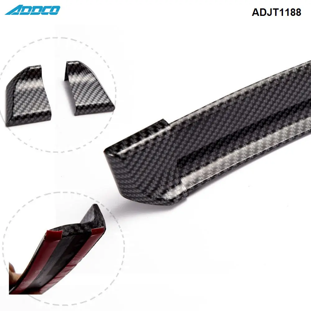 Carbon Fiber Car Body Trunk Rear Roof Lip Spoiler Black Wing Trim Mould Sticker 1.5m ADJT1188TW ADJT2299