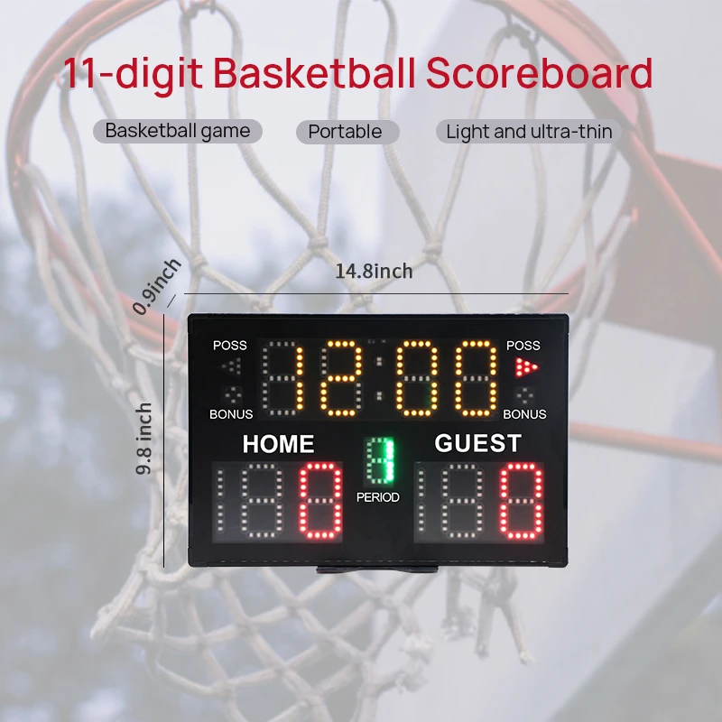 Pool Digital Portable Large Plastic Scoreboard Remote for Truck Scale Scoreboard for Games Display