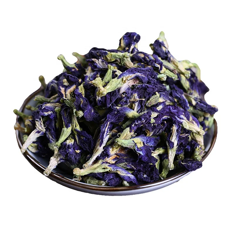 premium organic super dried flower herbal tea blue butterfly pea tea