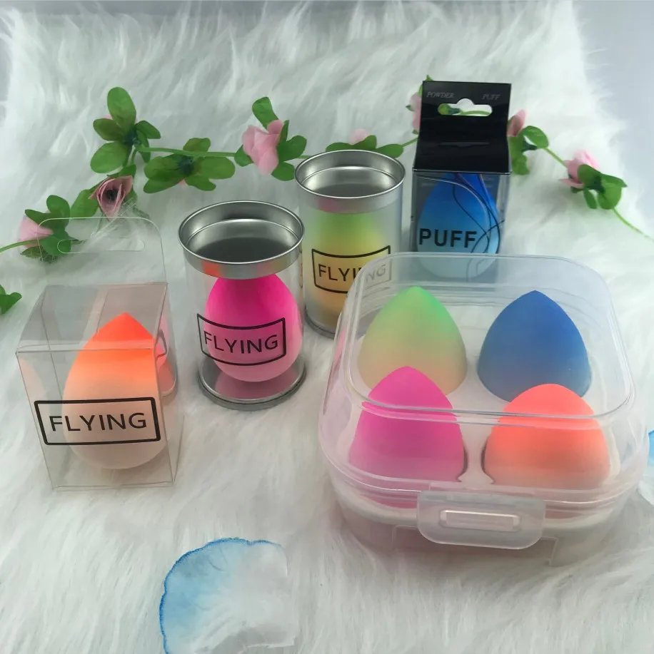 Custom Logo Beauty Blending Blender Box Packaging Makeup Sponge cleaner
