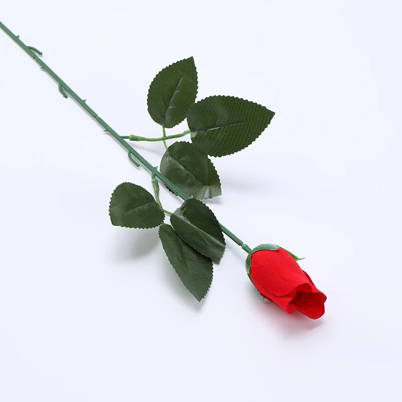 Artificial flower New single flannelette rose wedding scenery road lead row flowers Bride holding fake rose flowers