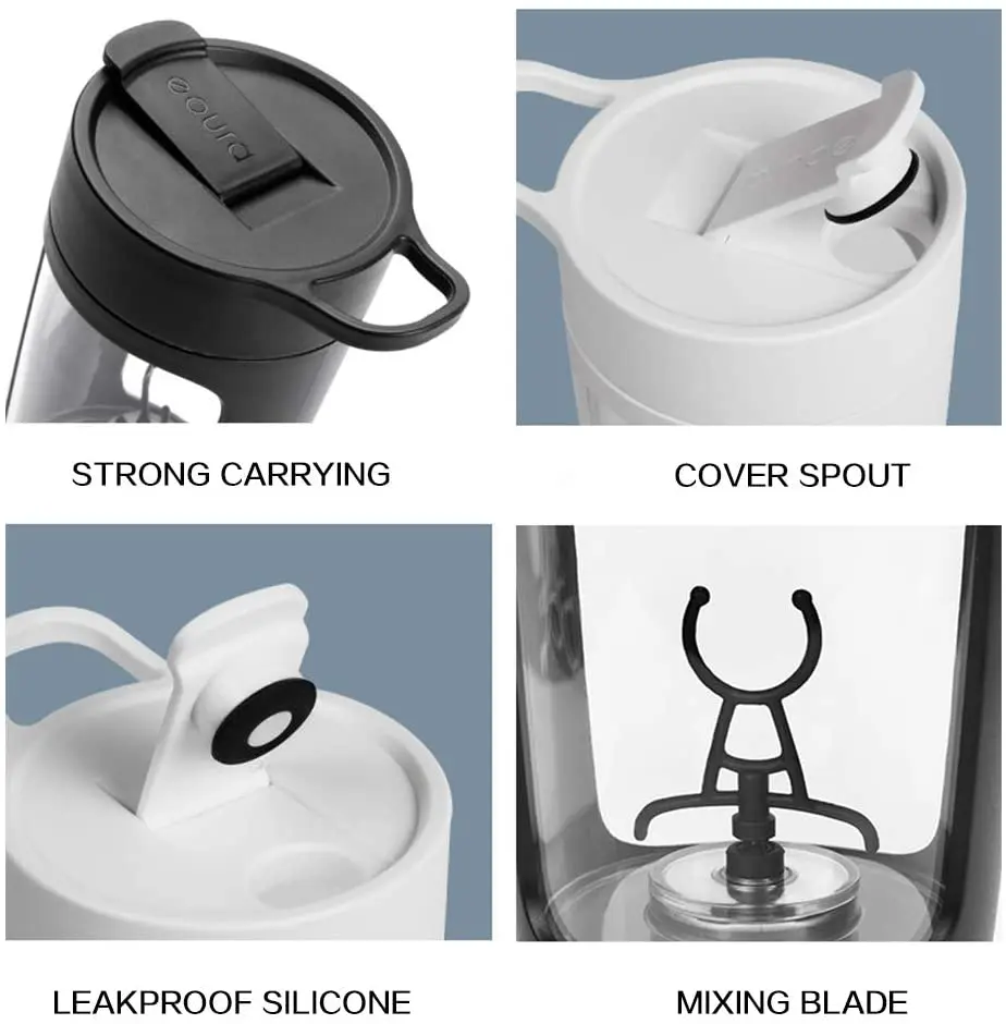 Pink BPA Free with USB Rechargeable and Milk Vortex Mixing cup electric milk mixer