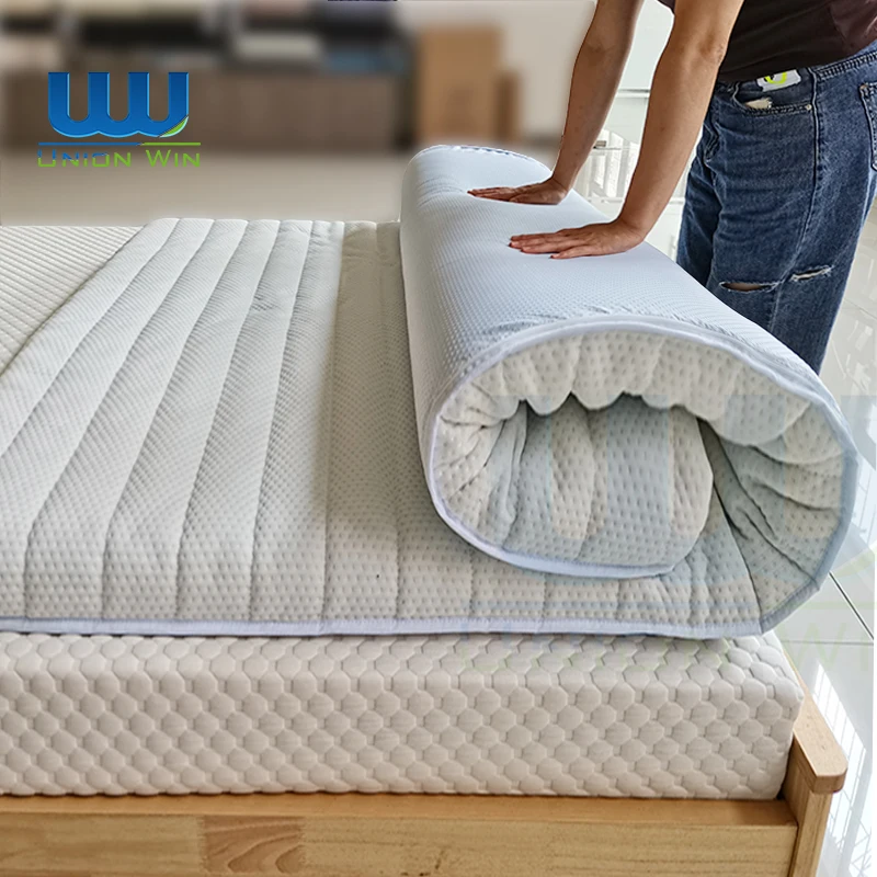 Матрас на молнии sleep well дешевый матрас дышащий высокой плотности для отеля охлаждающий из пены с эффектом памяти гелевый Топпер