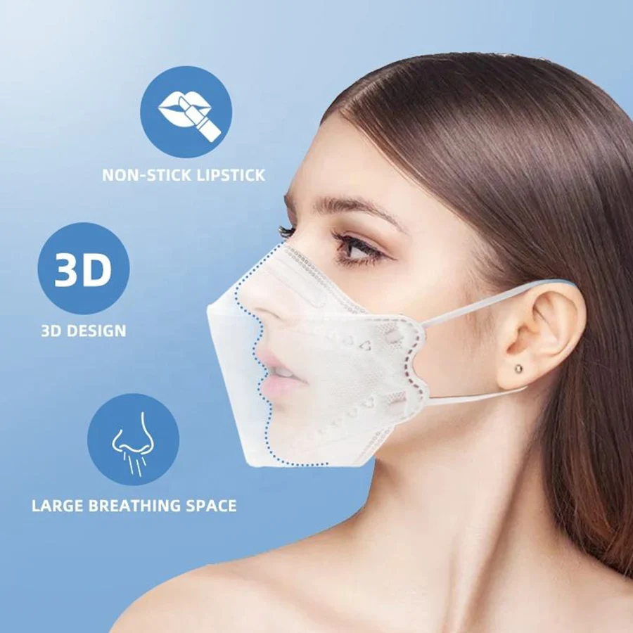 Protective Fashion 3D Disposable Earloop Nose Mouth Cover 3 Filter Layer reusable face mask