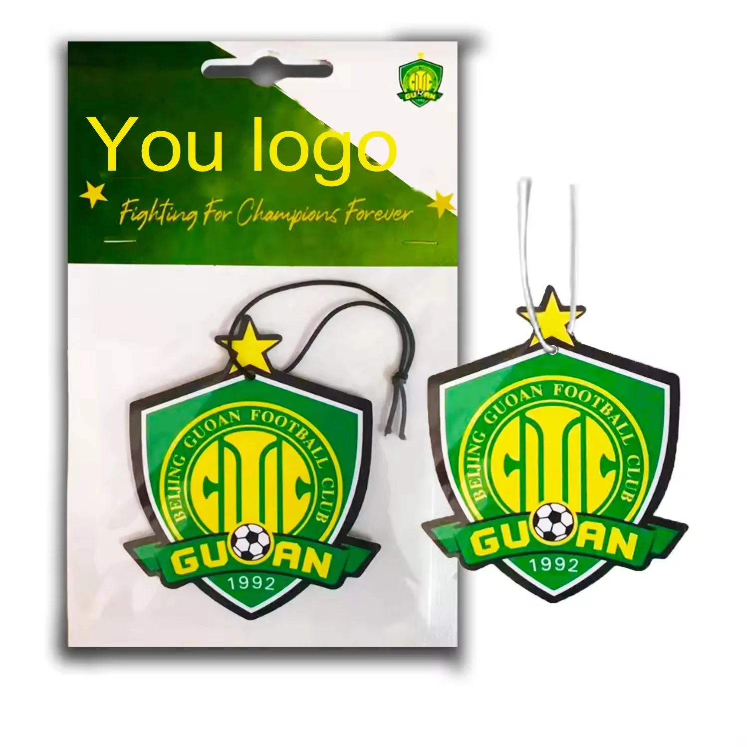 Auto Custom Design Car Air Freshener with Fragrance Popular In-Car Cartoon Logo Paper Profumo Option