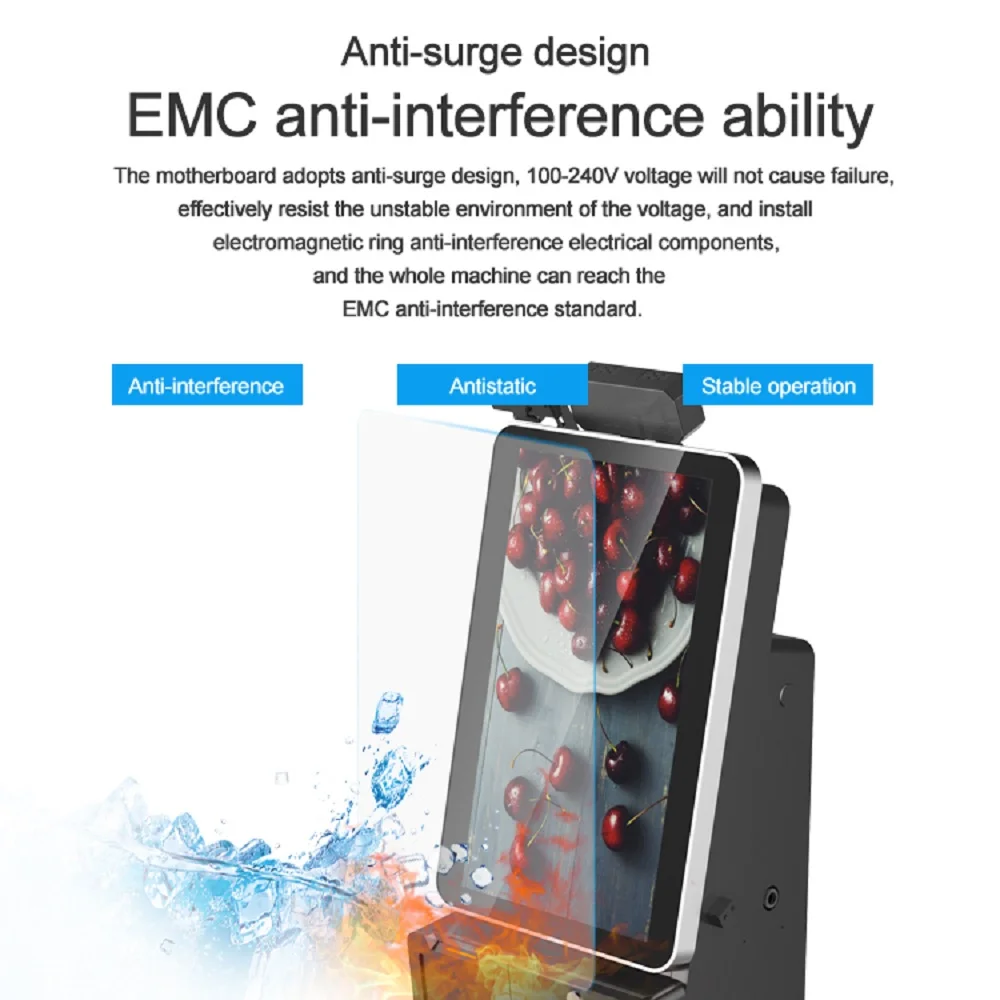 android ipad tablet handheld windows pos software stand 7 inch  holder terminal with printer