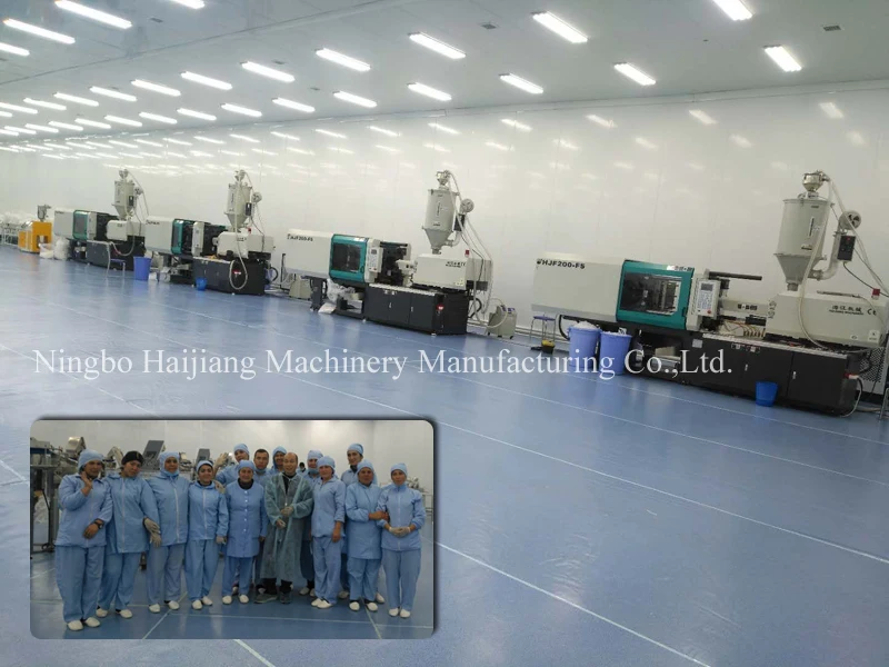 Automatic medical disposable syringe making injection molding machine