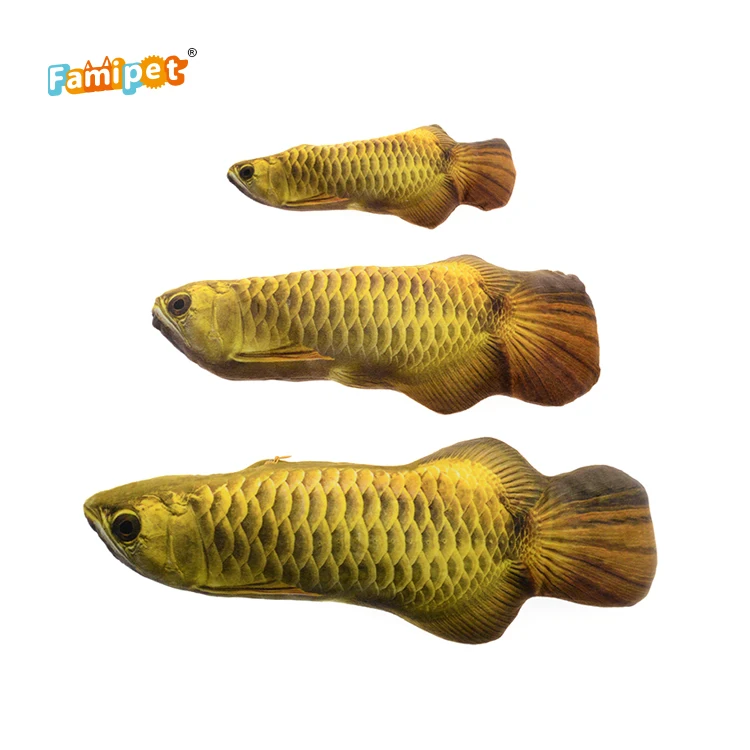 Pet Toy Natural Catnip Filled Interactive Cat Fish Toy Wholesale Cute Stuffed Soft Fish