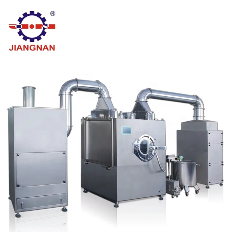 Industry New Tablets Video Inspection 380V Efficient Pan Spray Coating Machine