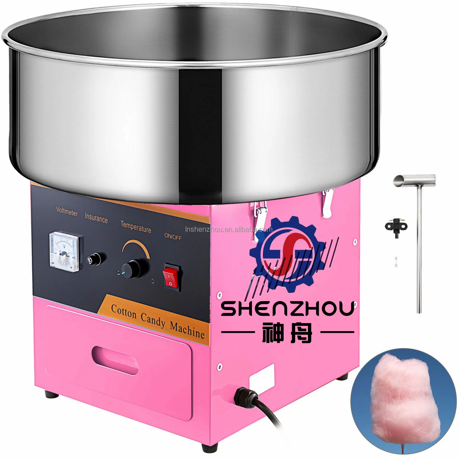 Commercial Sugar Automatic Cotton Candy Making Machine Floss Small Electric