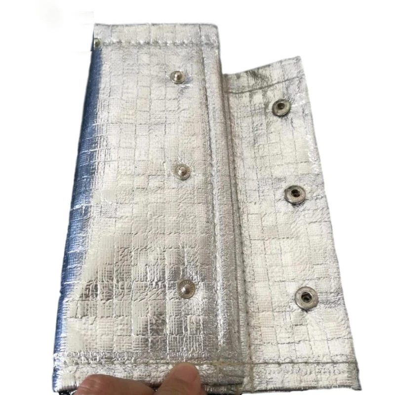 high temperature resistance thermal insulation foiled fiberglass cable sleeve