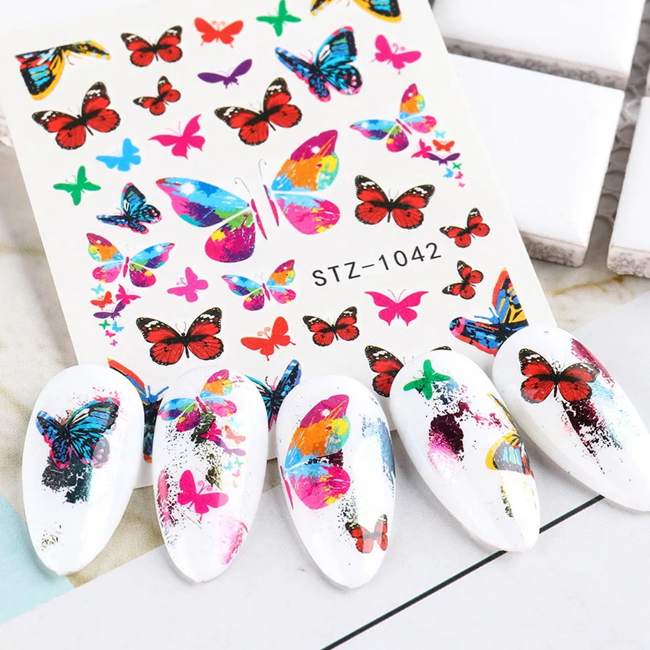 
Wholesale 16PCS More Style Snake Cartoon Nail Art Sticker For Nail Decoration 