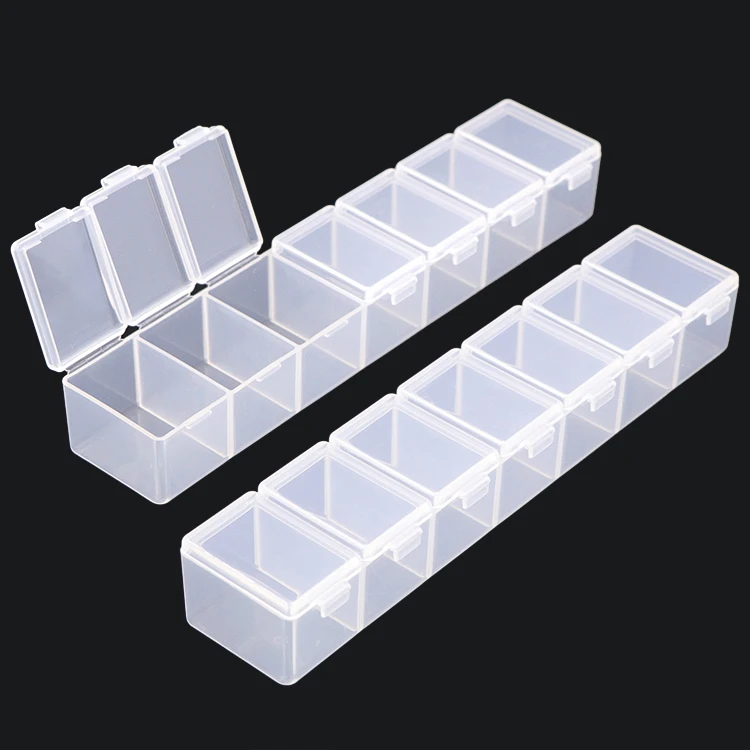 WEISHENG Plastic One Month Pill Box Organizer AM PM Weekly Pill Holder Medication Dispenser Pill Cutter Splitter Dispenser Box