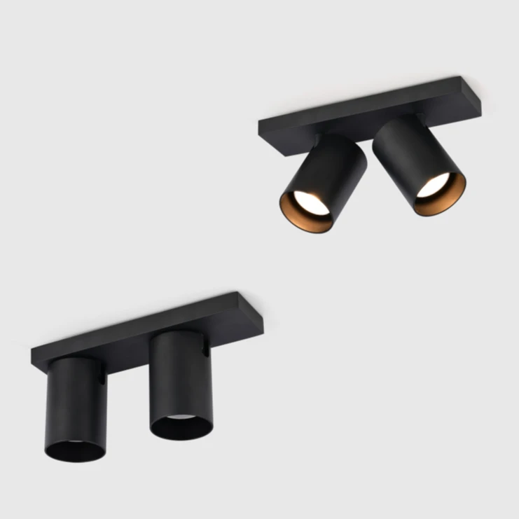 aluminum fixture high quality heads GU10 anti glare dimmable non dimmer 7w cob led spotlight housing