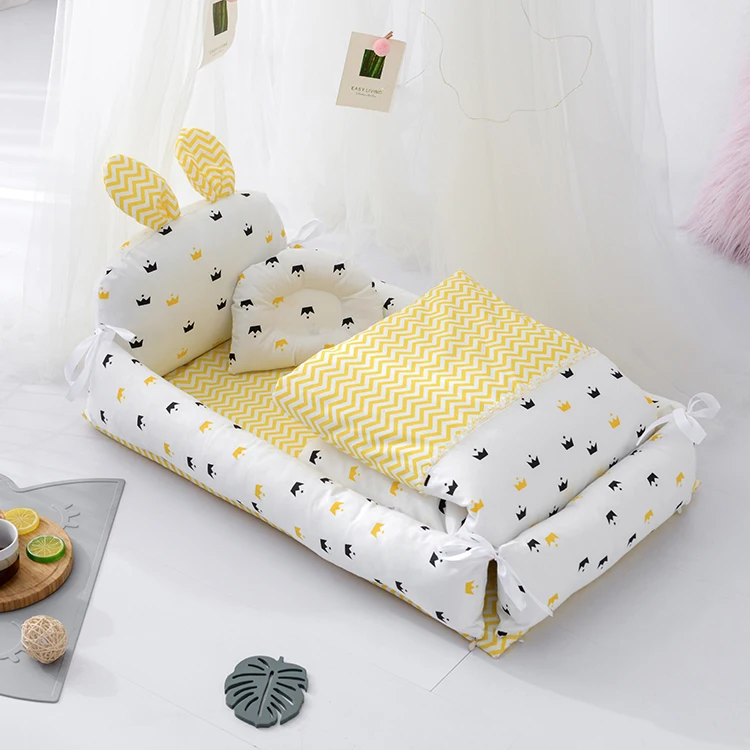Wholesales Detachable Soft Sponge Mattress New Style Baby Crib