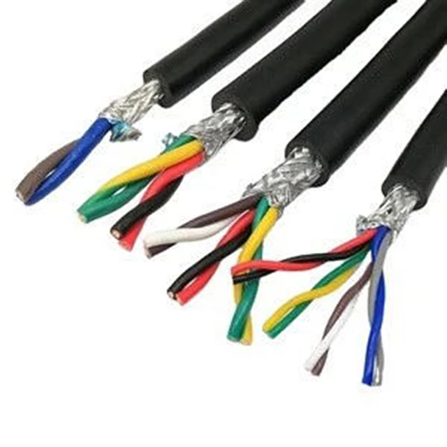 2core Copper Wire Signal Control Cable Electric Power Cable Pvc Insulated Shielded Twisted Pair Cable