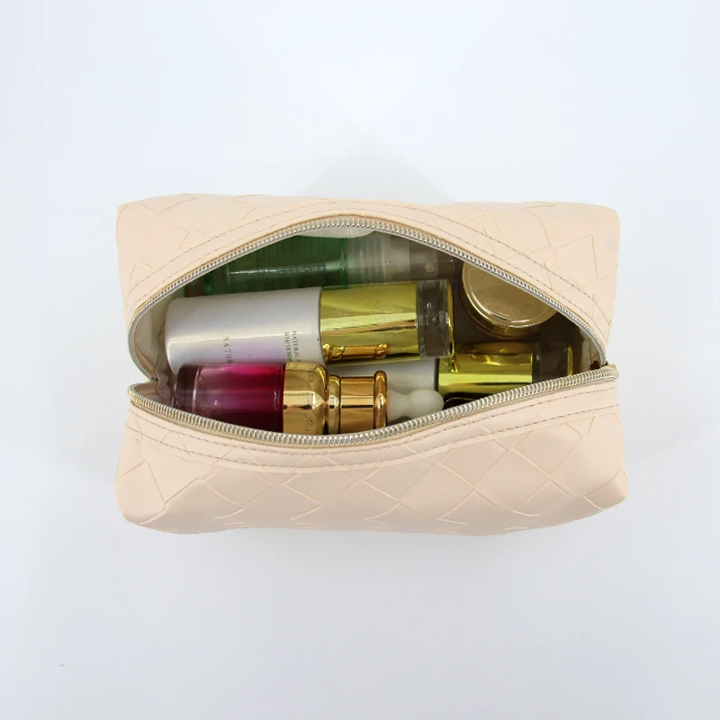 Factory customised gold zipper cosmetic storage pouch bag tpu pvc toilet wash bag makeup bag
