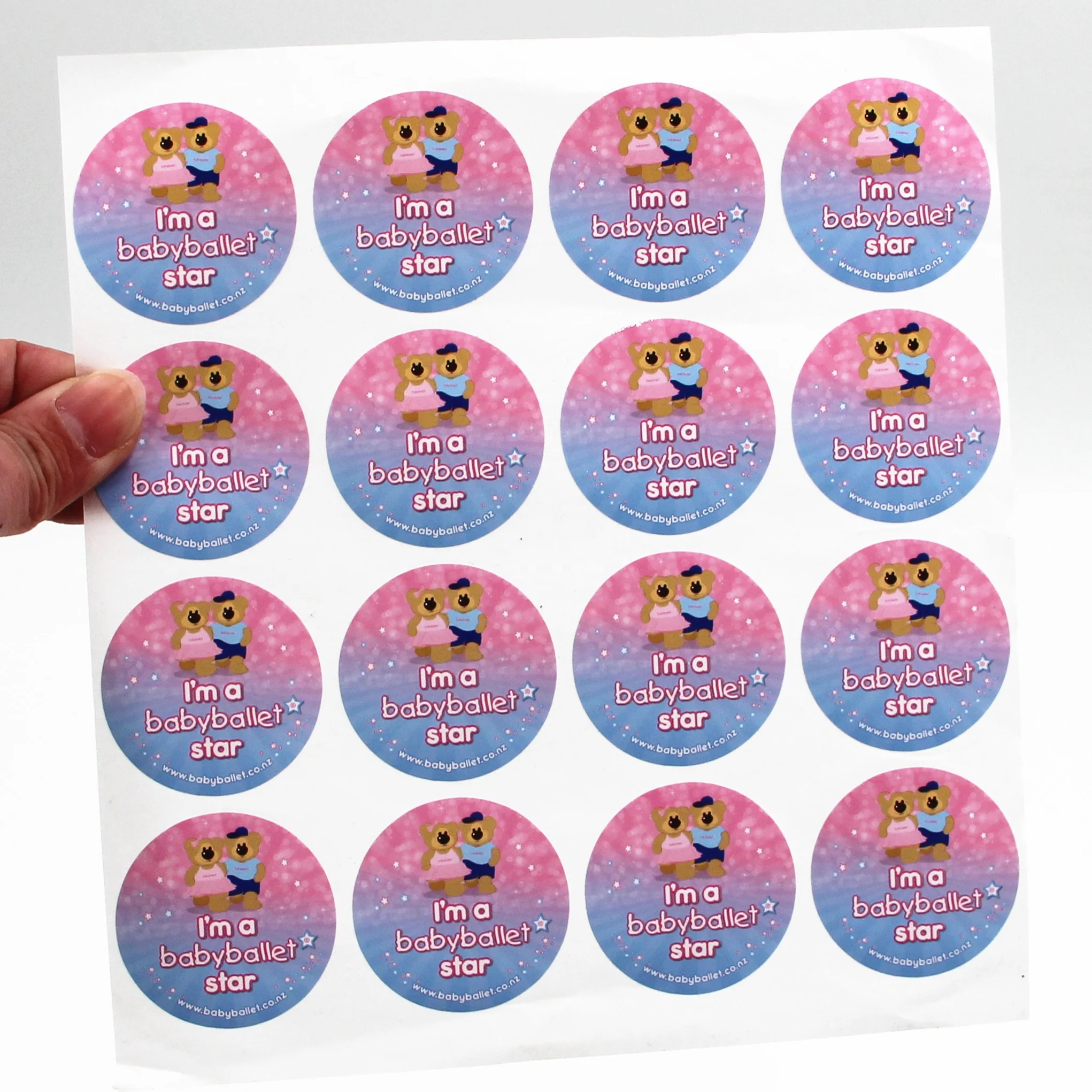 Cartoon Stickers for Children Round Labels Stickers in Sheets Waterproof Labels