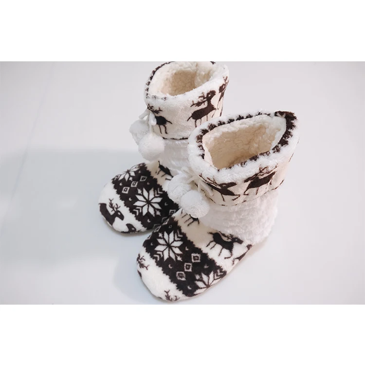 Christmas reindeer holiday comfort warm boots