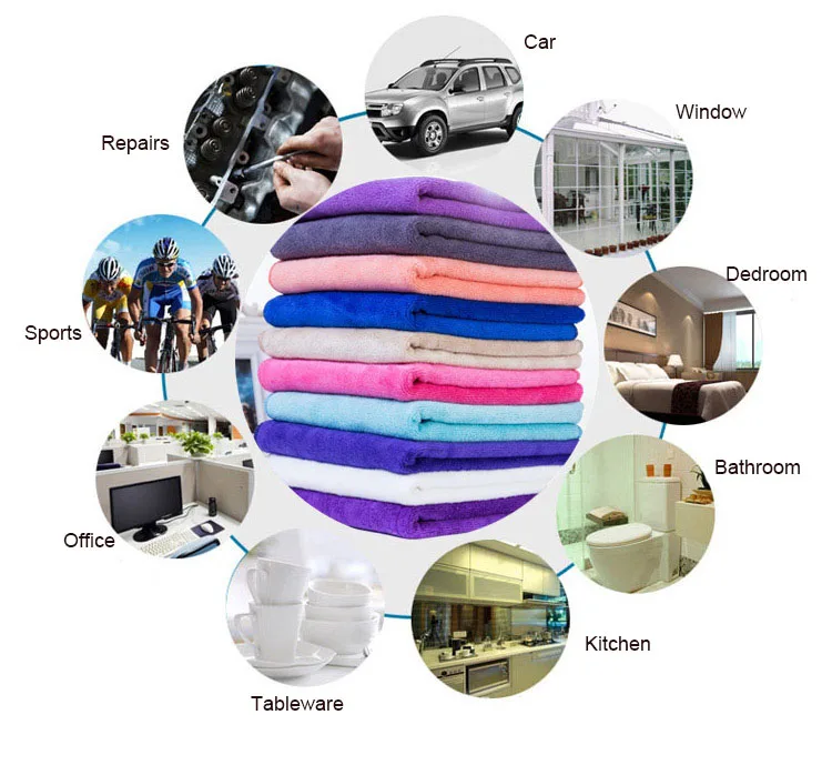 Custom Embroidered Logo Microfiber Fishing Hand Towel Water Absorption Quick Drying Rod Lure Bait Clean Microfiber Fish Towel