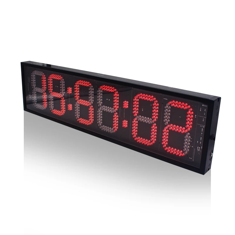 Hot Selling  Outdoor LED Large 12 Inch Countdown Race Timer Digital Clock