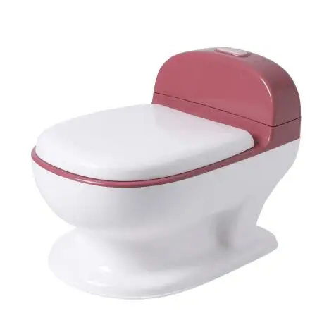 
Children Baby kid plastic mini musical simulated potty chair toilet flushing training seat chair baby pot with music 