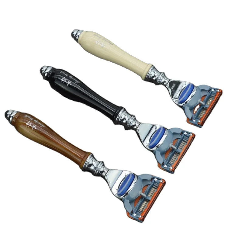 New adjustable 5 blade safety razor good quality shaving razor set triple blade men resin metal shaver disposable shaving razor