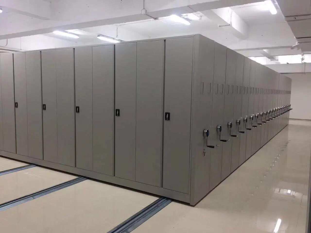 High density library mobile storage rack system archive metal intelligence mass shelf