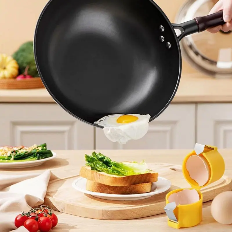 Egg Shell Opener Separator for Raw Eggs Upgraded Stainless Steel Egg Cutter Cracker Tool for Quickly Cutting Off