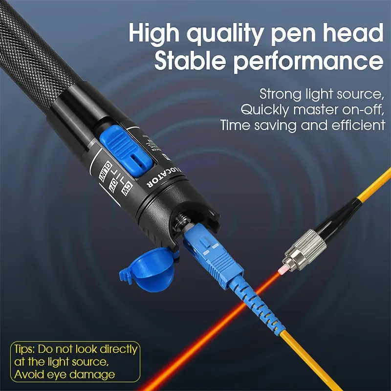 1mw Visual Fault Locator AUA-1 with Metal fuselage for optical fiber breakpoint detector 5km VFL