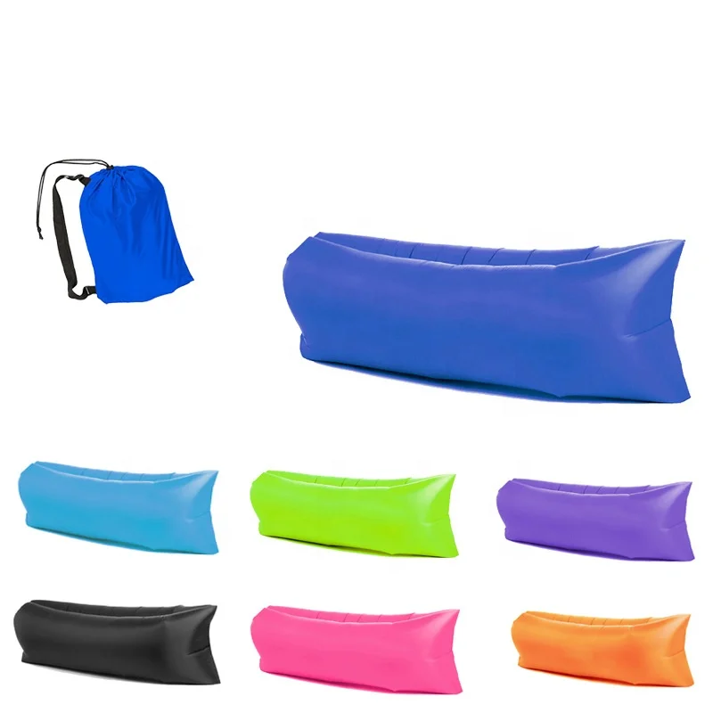 Inflatable Lounger Air Sofa Hammock Portable Lazy Sofa Beach Bed For Music Festivals
