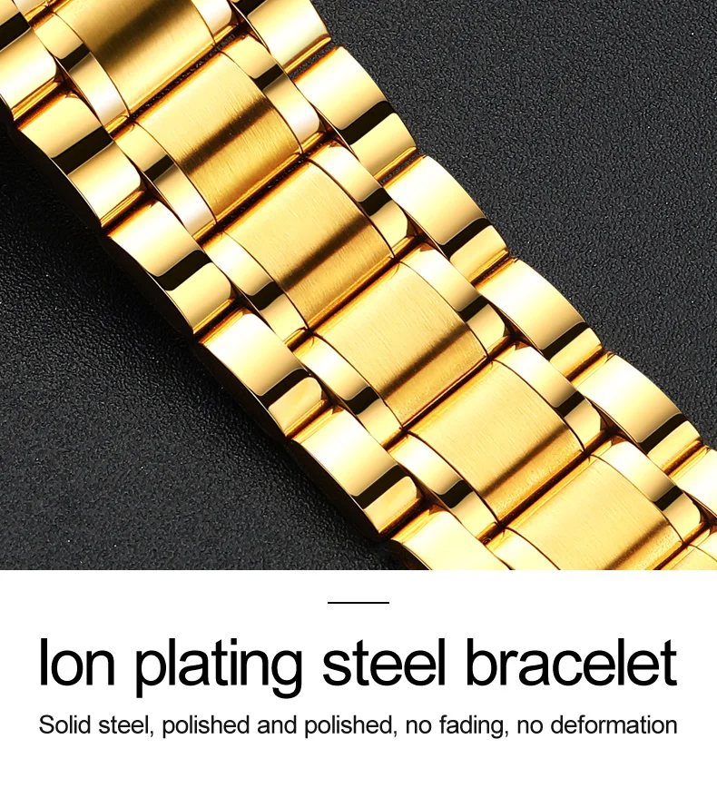 6603 OLEVS брендовые роскошные мужские деловые часы золотые алмазные механические ручные часы с отображением недели и даты светящиеся Мужские автоматические часы