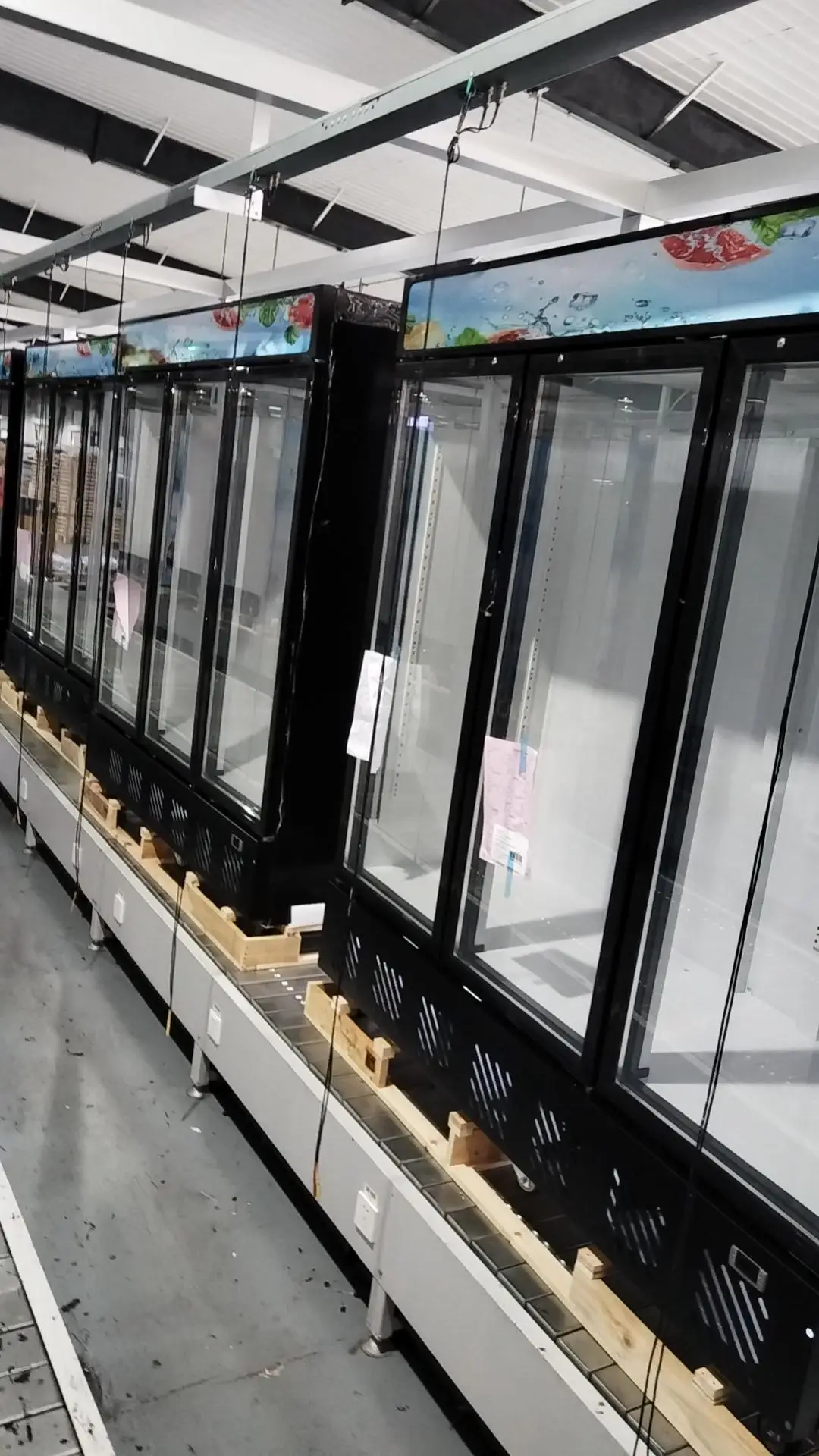 upright display Pepsi cooler supermarket  upright  beverage  display fridge commercial vertical  Coka two doors three doors
