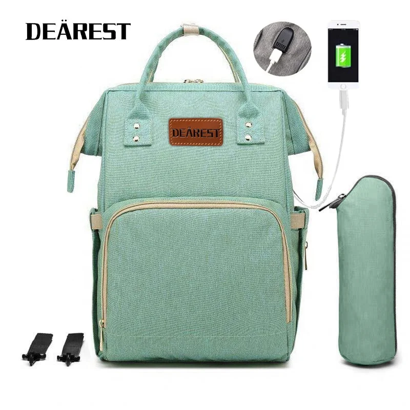Dearest Baby Diaper Bag Backpack With Changing Station Mommy Bag
