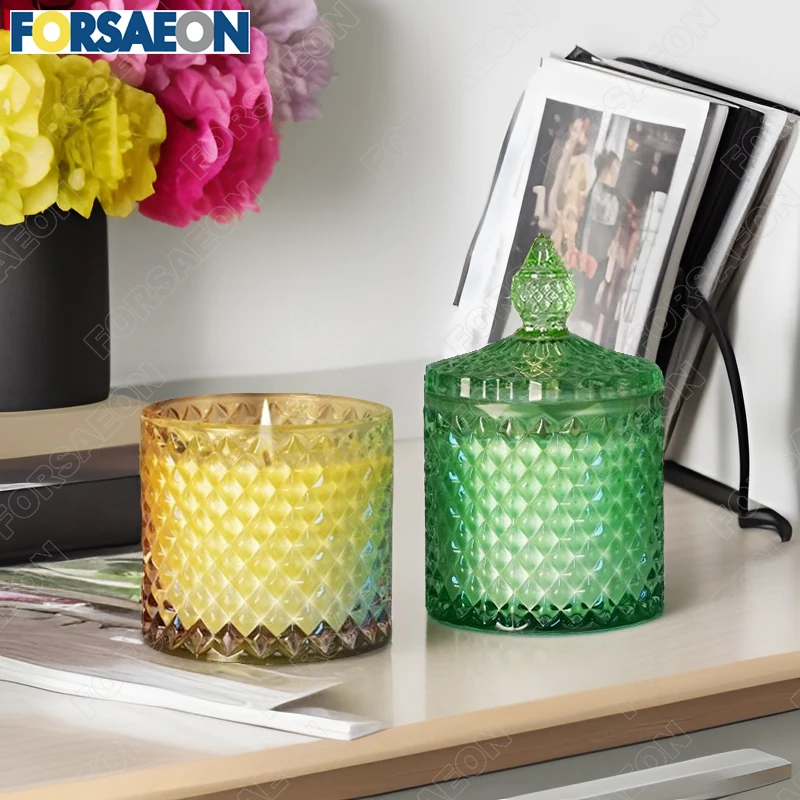 Wholesale Hot Selling Luxury Mongolian Yurt Shaped Glass Scented Candles With 100% Pure Natural Soy Wax Long Lasting Good Scents