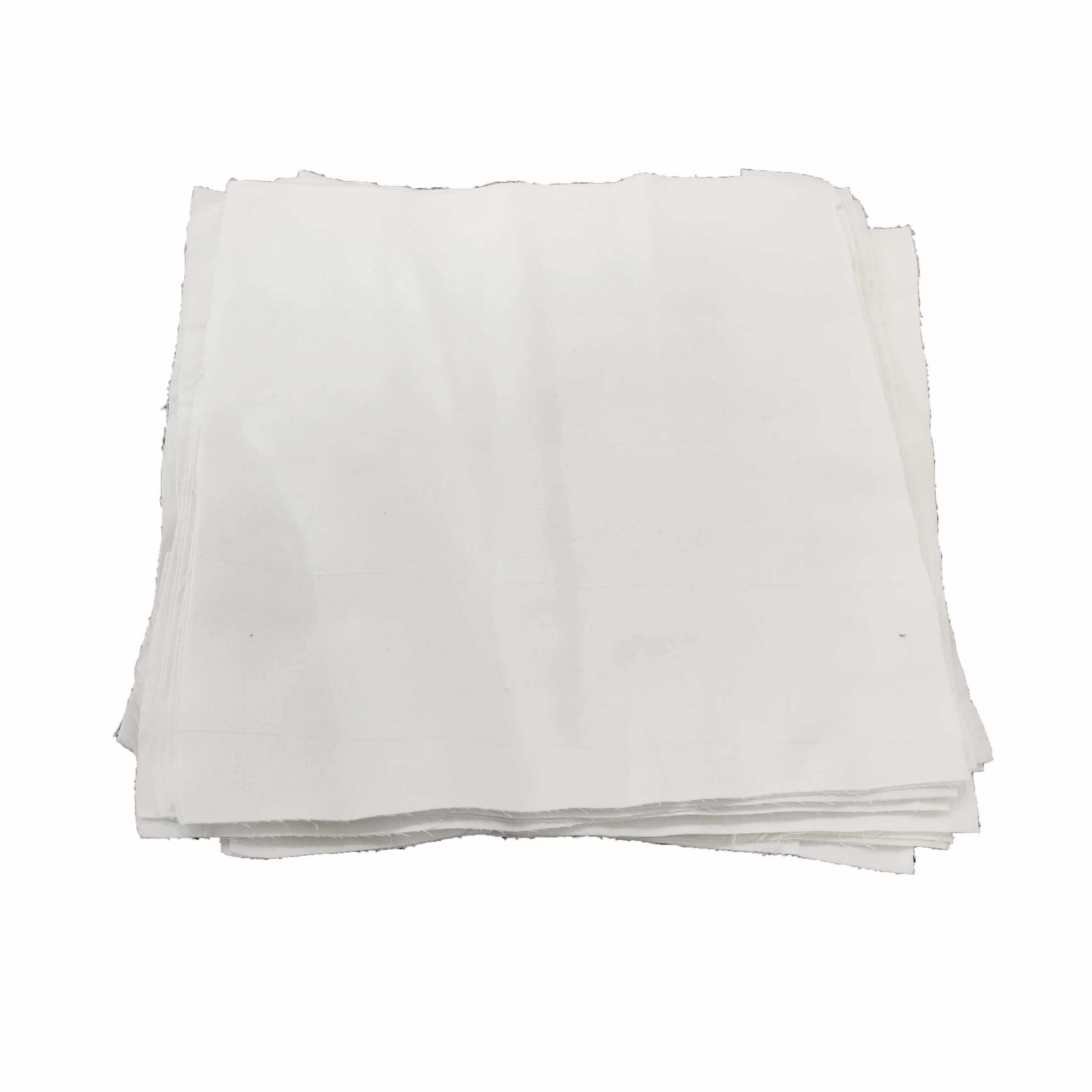 
Industrial cleaning bed sheets cut white rag cotton cloth wiping waste rags 