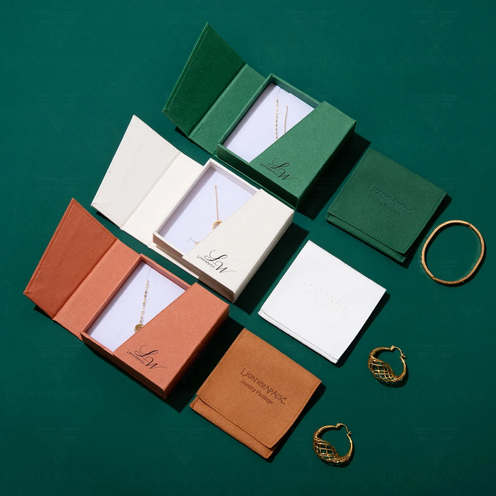 Lionwrapack Free Sample Jewelry Box Sustainable and Elegant Paperboard Box for Necklaces Ring and High End Jewelry Storage