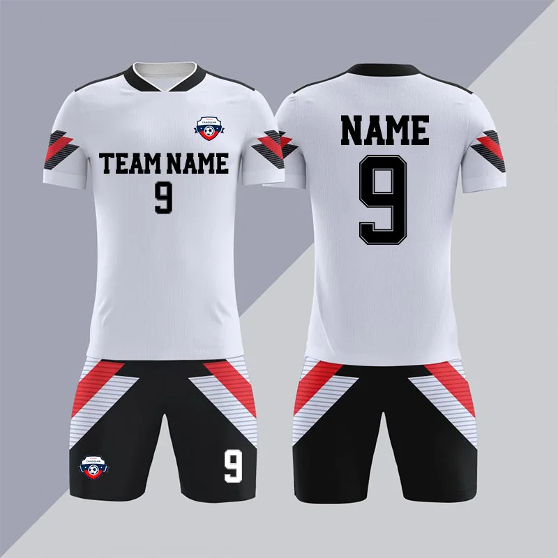 Custom Retro Football Shirts Sublimation Printing Sports Soccer Jerseys Team Club Football Uniforms Sets Kits Soccer Wear