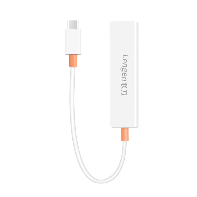 
Factory Outlet Type-C to USB2.0 Hub Network RJ45 LAN Combination Cable 100M Driverless Network Card usb c Hub Ethernet Adapter 