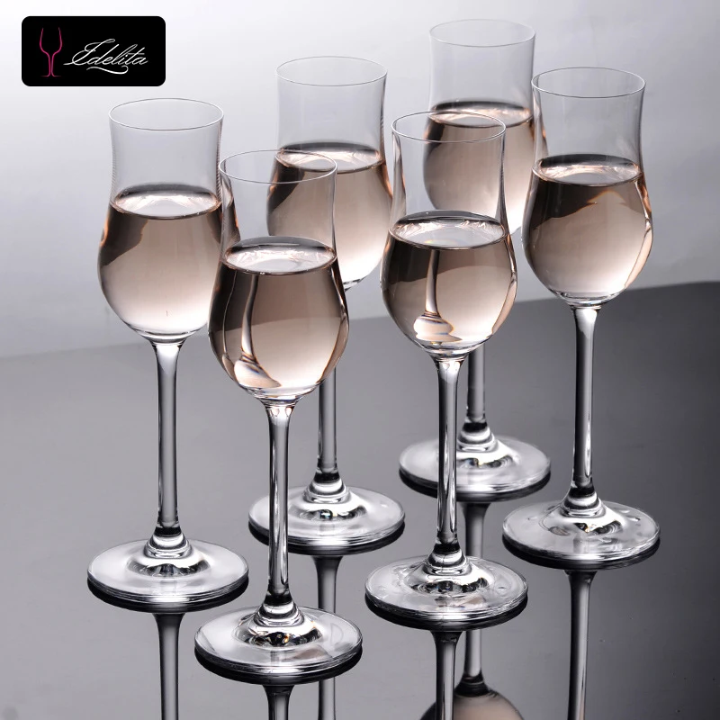 100ml free-lead crystal cold cut glass process 1 oz shot glass IDELITA shot glasses set with 6 cups
