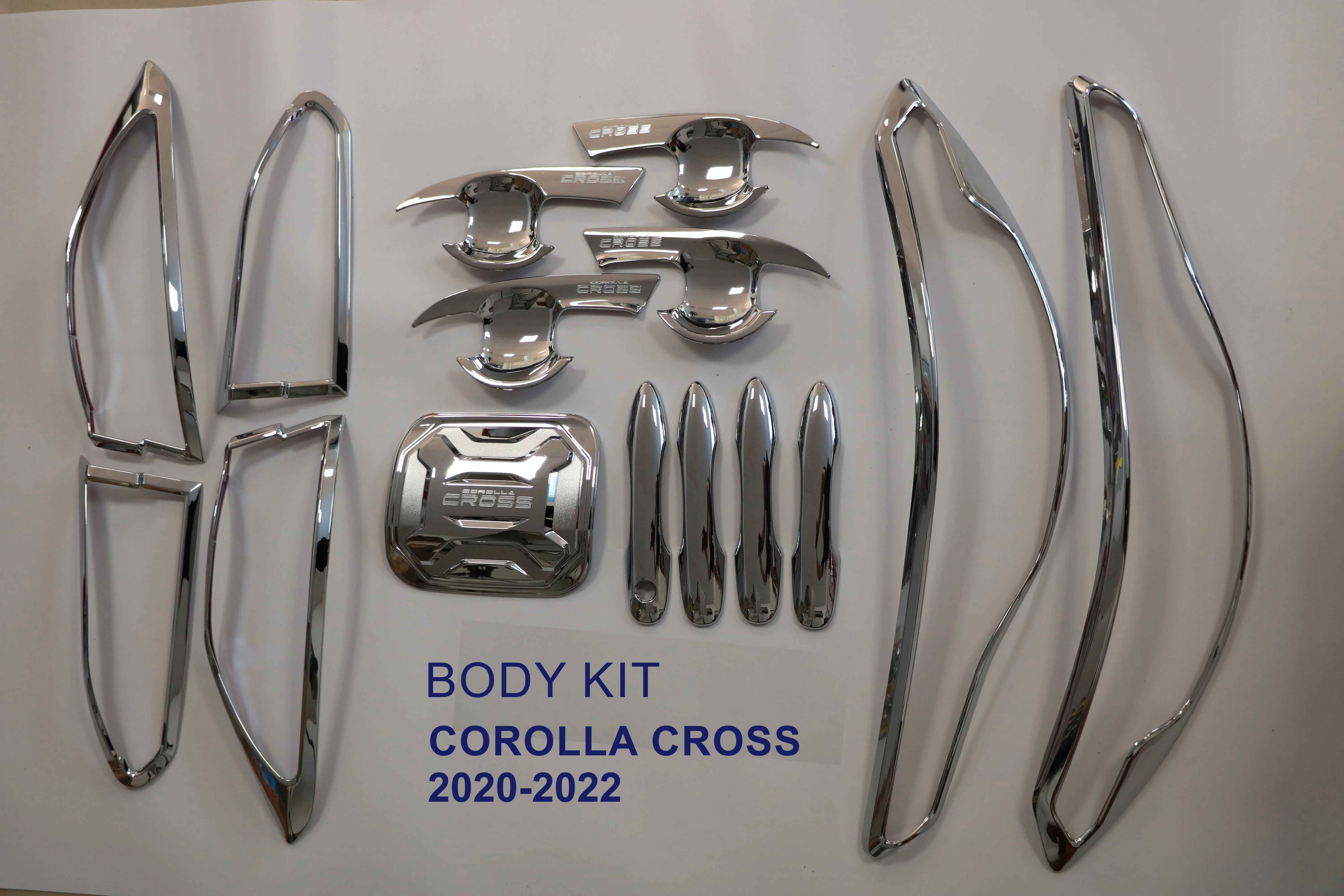 Factory Wholesale Chrome Car Accessories Trim Body Kit Full Set for Toyota Corolla Cross 2020-2022 2023