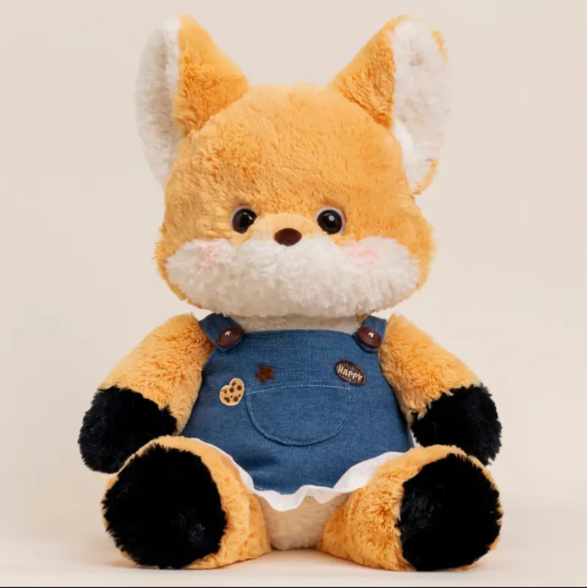 Wholesale Cute Plush Dog and Fox Stuffed Animal for Kids and Babies Room Decor Plush Husky and Fox with Cloth Doll