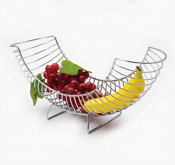 Utility anticorrosion metal wire kitchen utensil basket fruit storage shelf