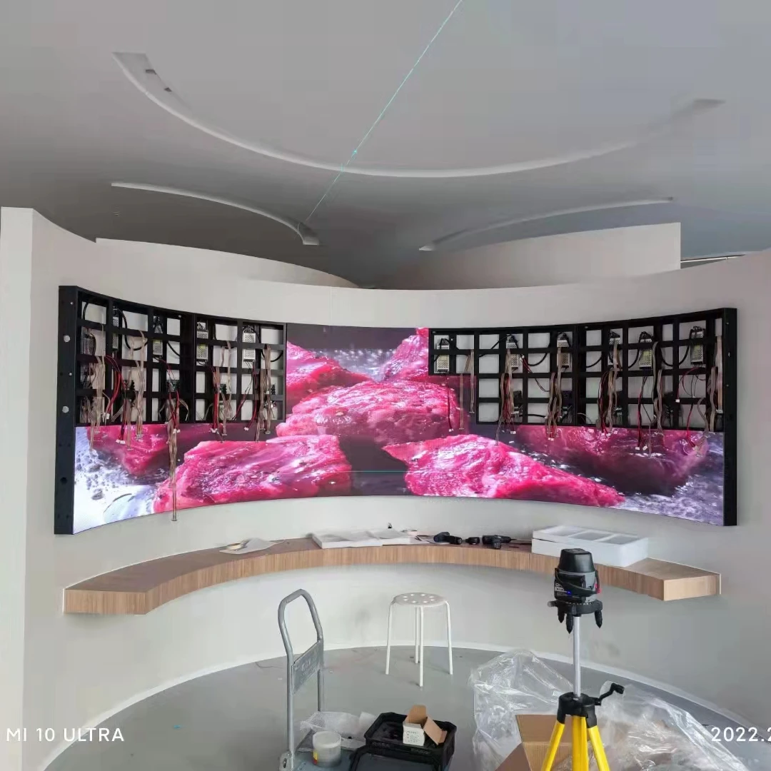Top Quality LED Display Factory Top Shine Indoor Full Color Digital Advertising Wall P4 P2.5 Customized Flexible Display Screen