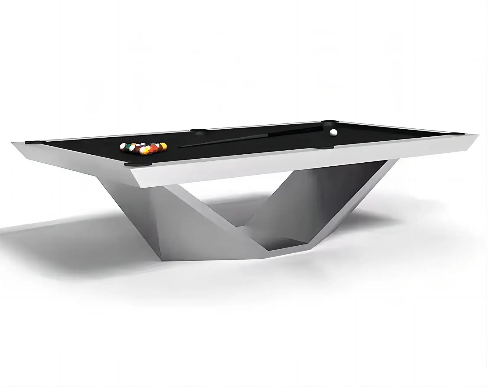 Family Game Luxury Billiard Game Table A+ Grade Slate Solid Wood Pool Table 9ft Auto Ball System Customized