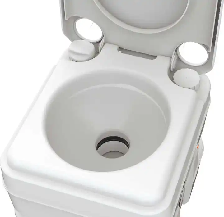 ORTONBATH Portable Toilet Indoor Outdoor Commode mobile toilet, Lightweight & Compact for Camping, Boat, Van, Emergency Use