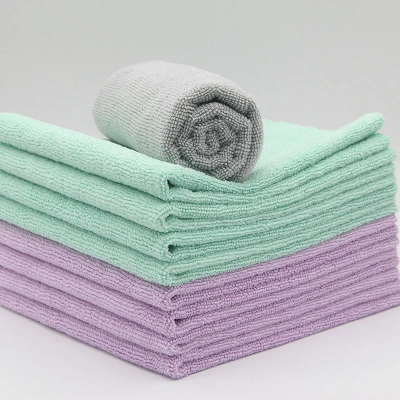 Microfiber Cleaning Cloth Soft Microfiber Towel Car Wash Super Absorbent Detailing Drying Car Towel 40x40 edgeless microfiber